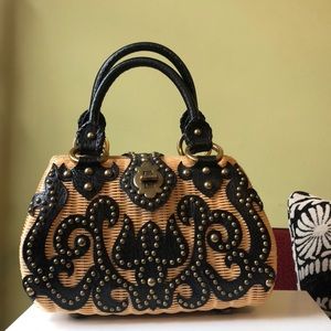 🔻final markdown🔻 Isabella Fiore Wicker Handbag
